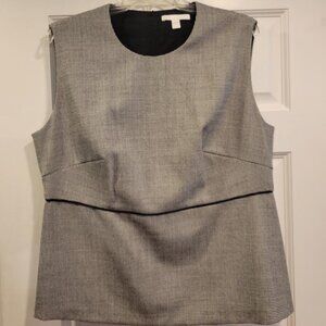 BOSS wool blend peplum houndstooth top, size 14